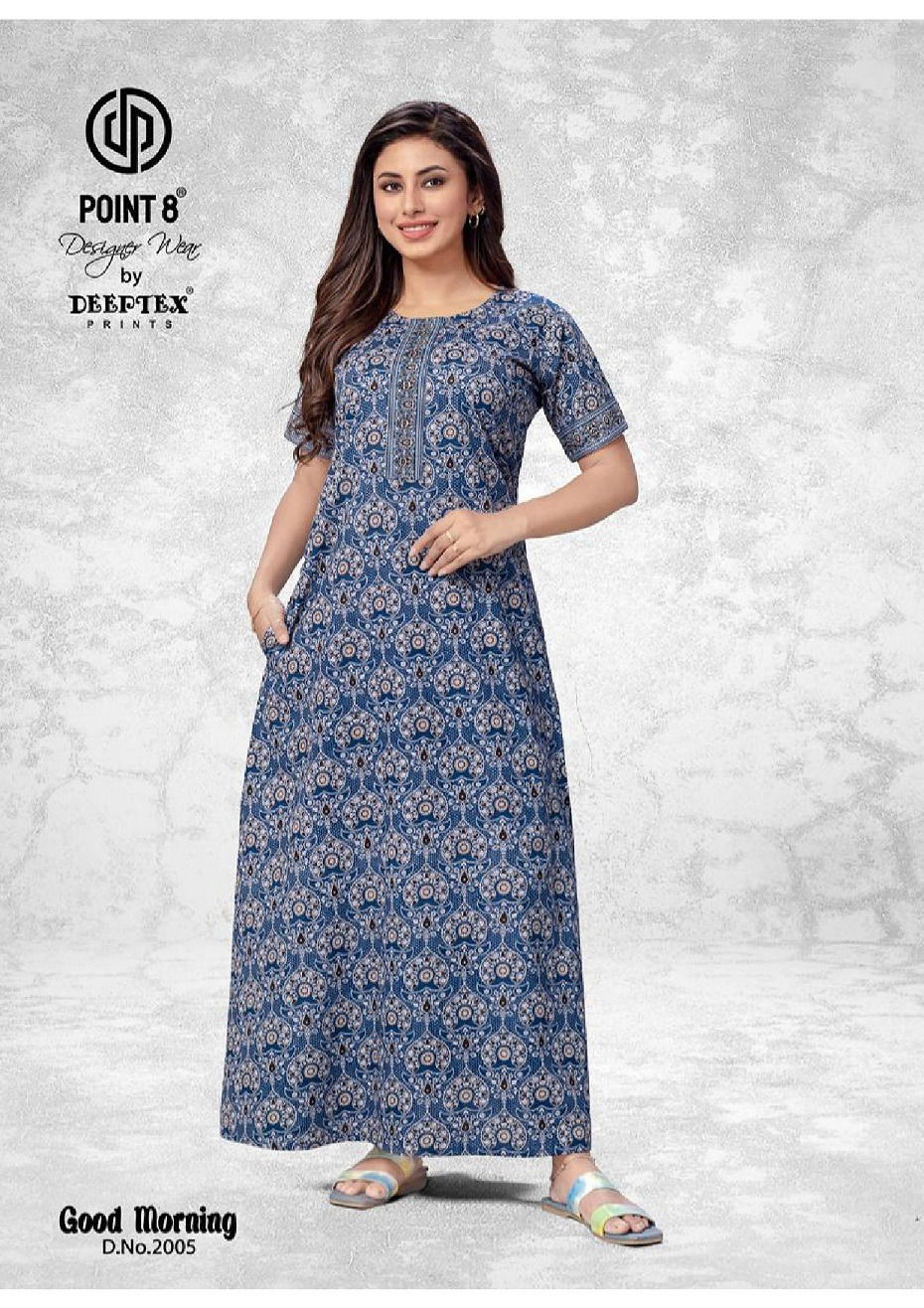 Good Morning Vol 2 By Deeptex Cotton Printed Night Wear Nighty Surat Wholesale Market